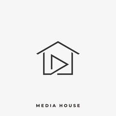 Media House Illustration Vector Template