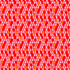 Snake Scale Seamles Texture. Seamless pattern in naive style. The background is hand-painted in a festive style. Suitable for wrapping paper for gifts, for decoration of children's parties.