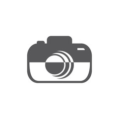 CAMERA LOGO VECTOR ILUSTRATION TEMPLATE.