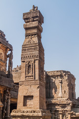 Obraz premium Pillar at Kailasa Temple in Ellora, Maharasthra state, India