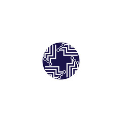 circuit logo technology vector template