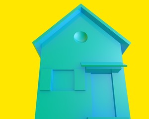 3d illustration of small house