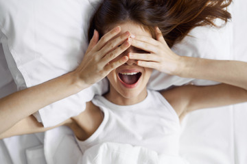 woman having a headache