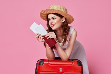 girl with suitcase