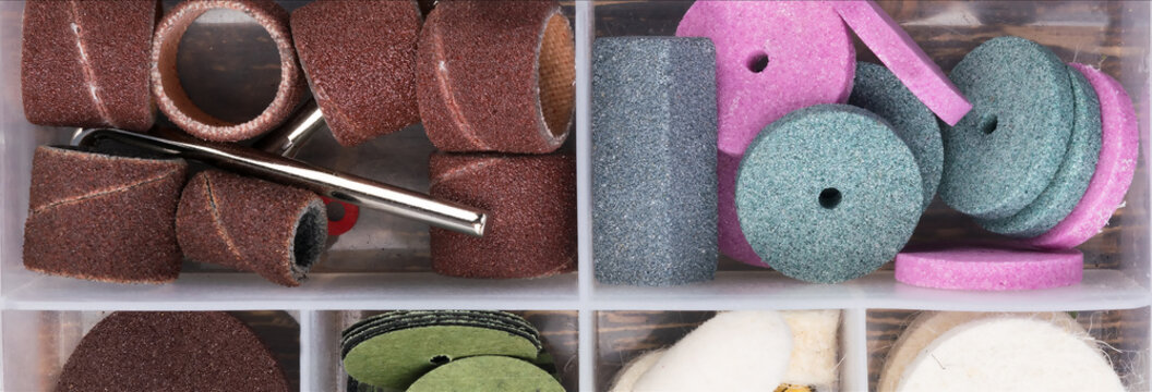 items for jewelry metal processing long photo, close-up