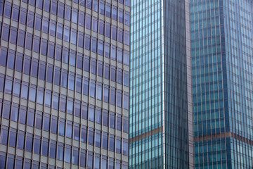 Obraz premium Architectural Landscape of Urban Glass Building