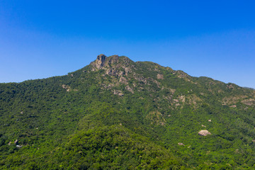 Lion rock mountain in Hong Kong