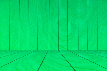 green wooden background