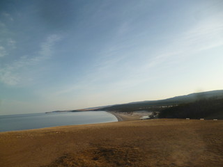 Diamond beach, Sarai beach. Olkhon Baikal.