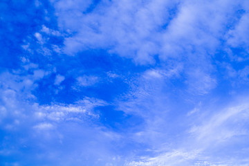 Blue sky and white cloud