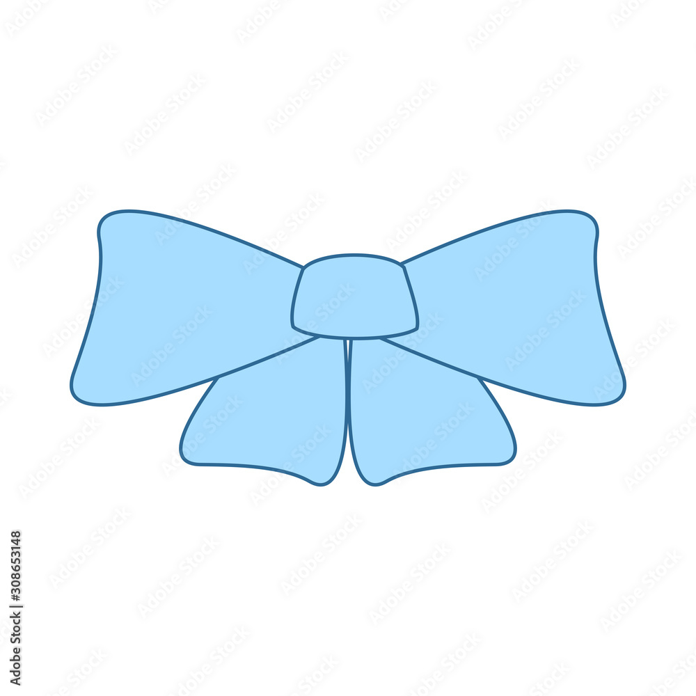 Sticker party bow icon