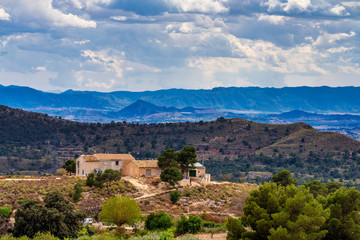 Fototapeta na wymiar Landscape view of Barinas near Murcia in Spain