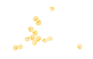 Paprika seeds isolated on a white background