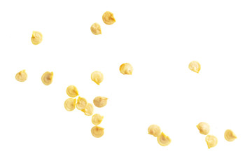 Paprika seeds isolated on a white background