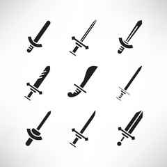 sword and rapier icons set