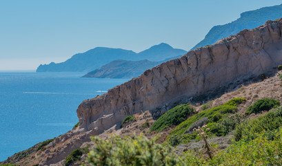 Mittelmeer Küstenlandschaft im Süden von der Insel Kos Griechenland