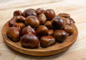 Edible Sweet Chestnuts, Healthy Autumn and Christmas Food
