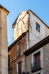 Fototapeta na wymiar Old houses in the jewish quarter of Toledo, Spain