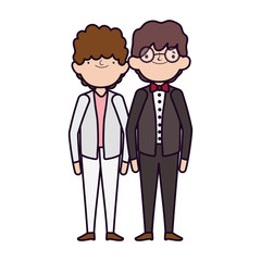 wedding groom men character cartoon
