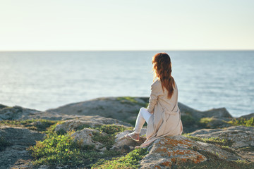 woman on the beach