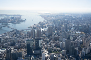 東京都心の空撮
