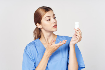 woman with a glass of water