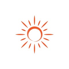 Sun icon Vector Illustration design Logo