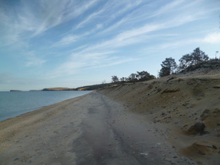 Sea prospecting, Sarai beach. Olkhon Baikal.