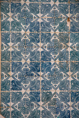Distressed Colorful Tiles With Pattern