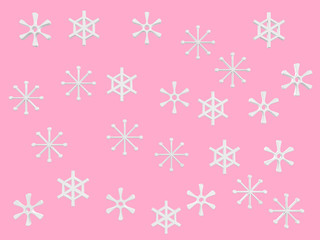 3d rendering cartoon style pink background weather season snow