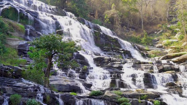 Beautiful Mae Ya Waterfall in Thailand