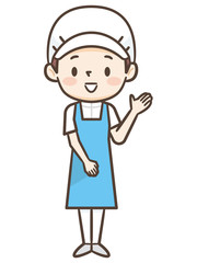 調理師　エプロン