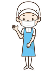 調理師　エプロン