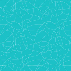 Curls hand drawn seamless pattern