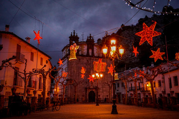 Christmas lights in Grazalema, Spain