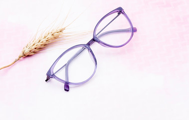 Cool and creative Eyeglasses with colorful background