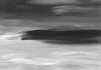 Grunge black and white background texture hand painted. Abstract conceptual artwork. Oil black and gray backdrop. 