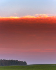 Dramatic sunrise, reminds of a movie Independence day