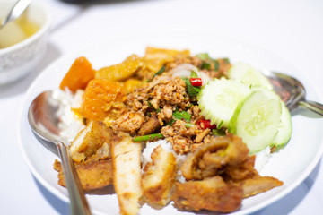 chicken with rice and vegetables