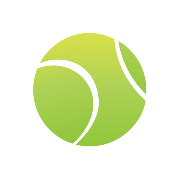  this is a simple image of a classic tennis ball that looks nice in green color