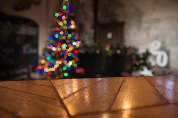 Table top counter Bar restaurant background with people