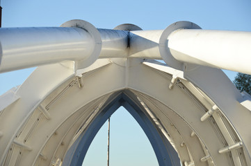 pont metal construction architecture passerelle