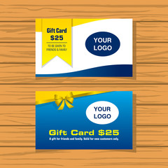 Gift Card Template Vector