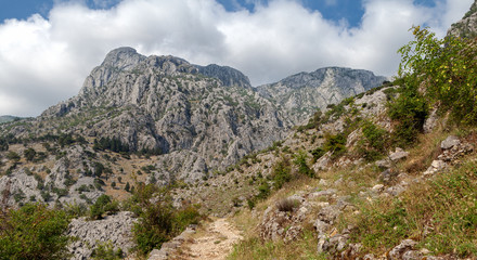 Fototapeta na wymiar landscape in the mountains, Kotor, Montenegro