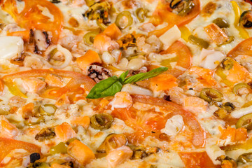 Pizza with Seafood