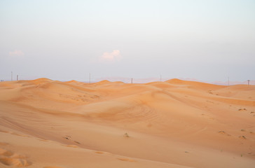 sand dunes in the desert