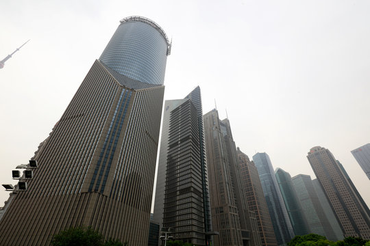 Bank of China Tower in Shanghai, China