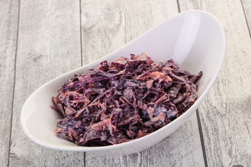 Cole slaw salad with cabbage