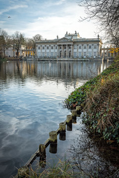 Royal Baths in Warsaw - autumn view