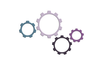 gears isolated on white background